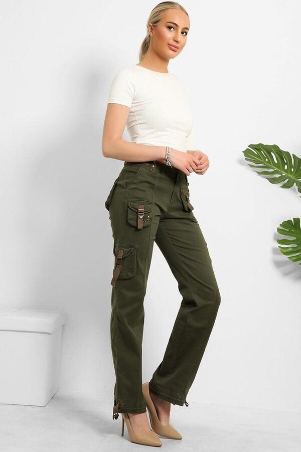 Floral Embroidery To Side Cargo Trousers - Image 10