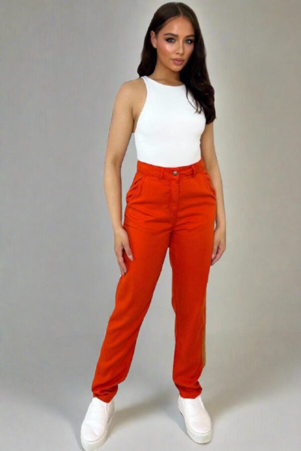 Casual Fit Straight Leg Slacks Trousers - Image 5