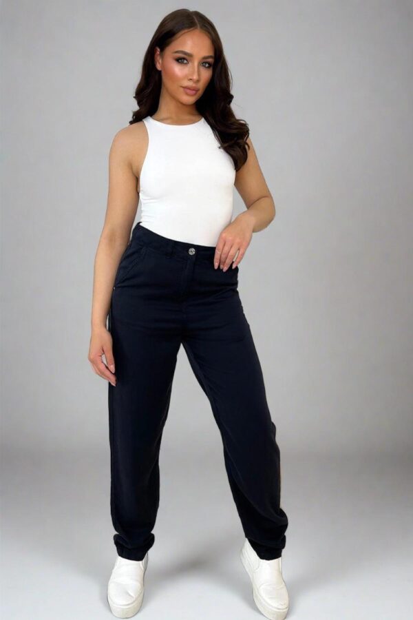Casual Fit Straight Leg Slacks Trousers - Image 7