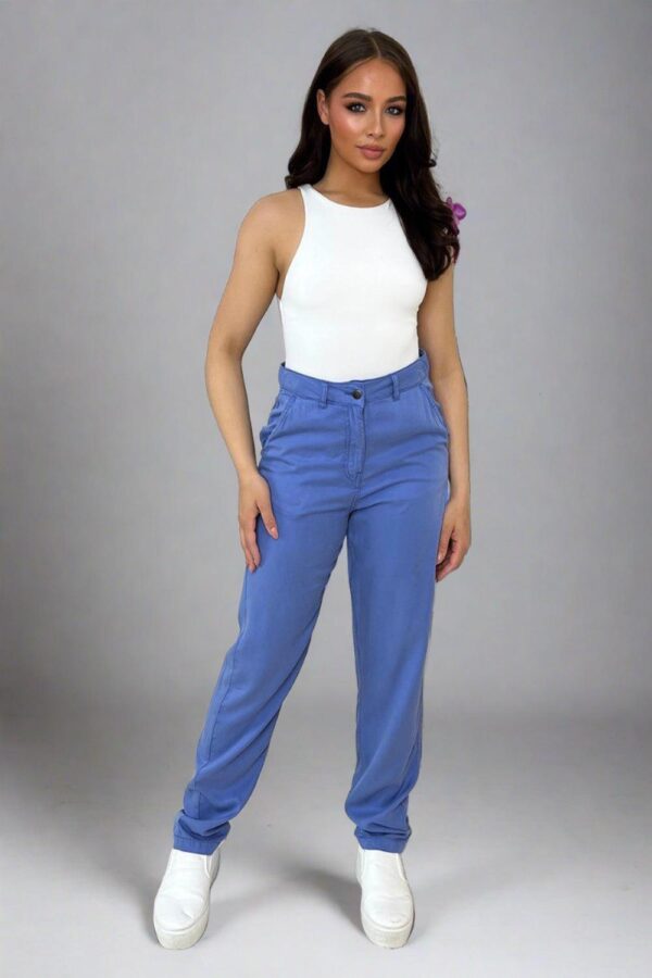 Casual Fit Straight Leg Slacks Trousers - Image 3