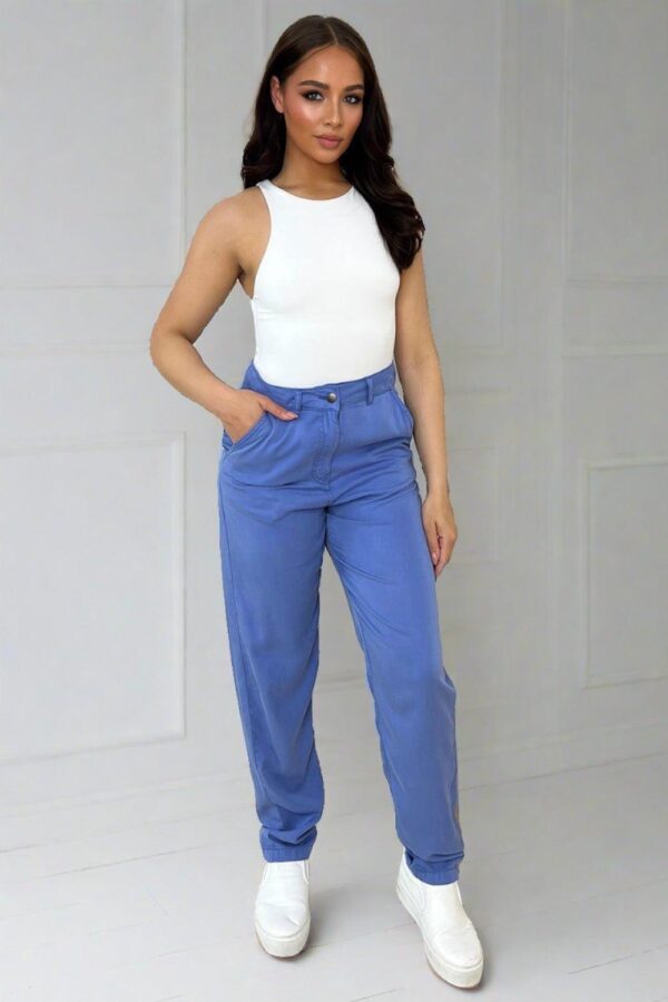Casual Fit Straight Leg Slacks Trousers - Image 8