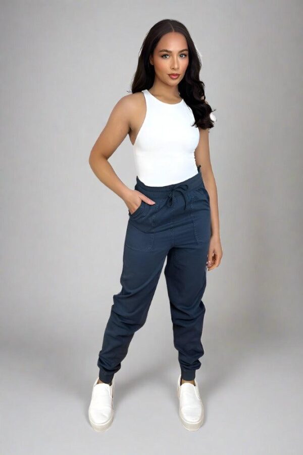Elastic Waist Lightweight Cargo Trousers - Image 5