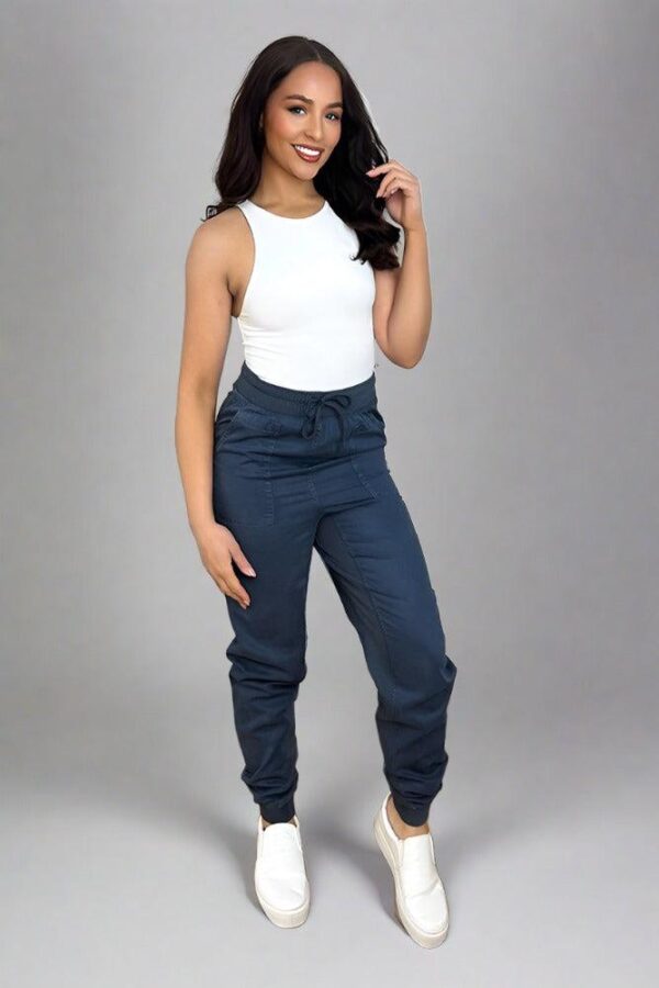 Elastic Waist Lightweight Cargo Trousers - Image 9