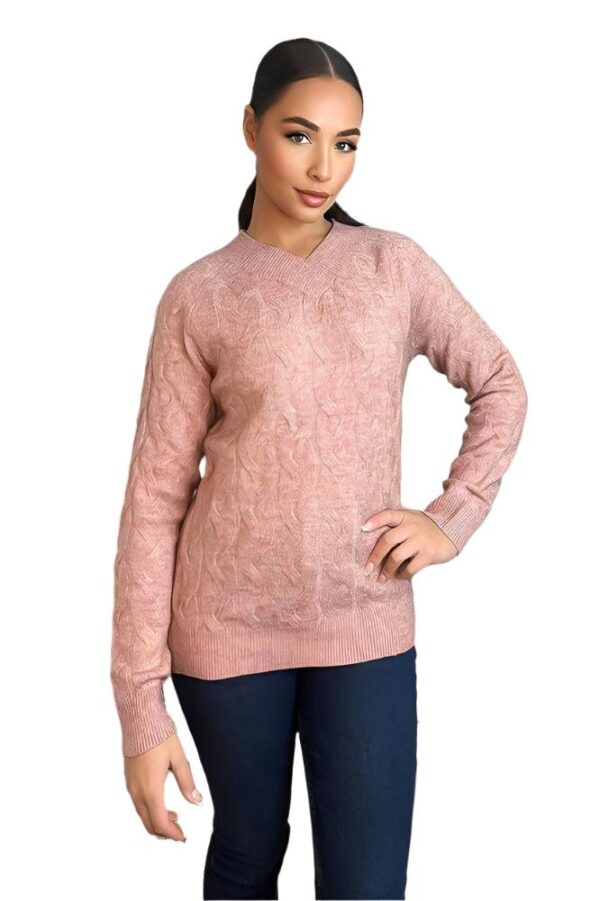 Soft Braid Knit Fisherman Style Pullover - Image 7