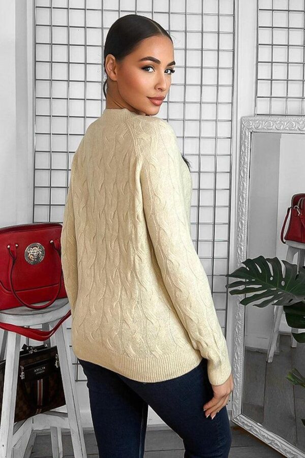 Soft Braid Knit Fisherman Style Pullover - Image 15