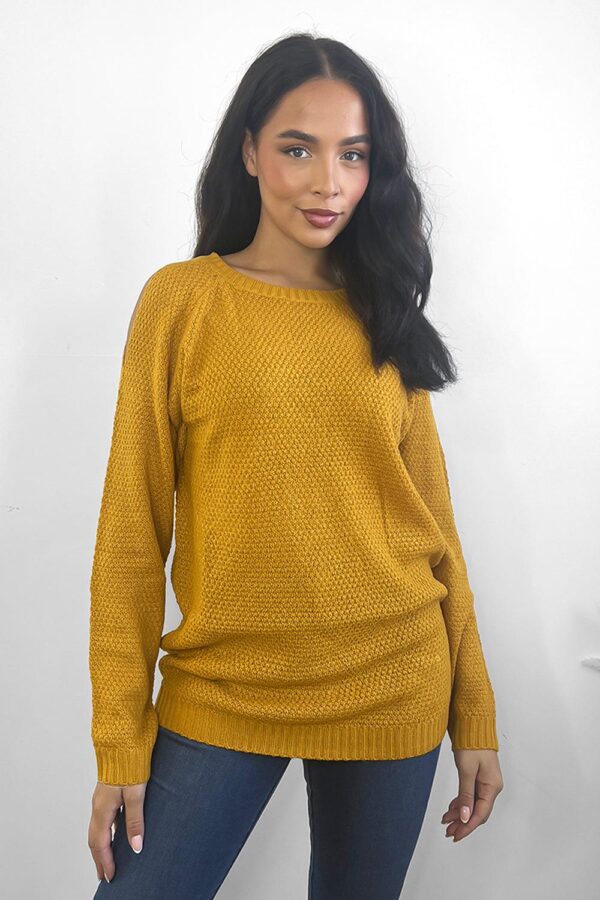 Crochet Knit Cold Shoulders Pullover - Image 15
