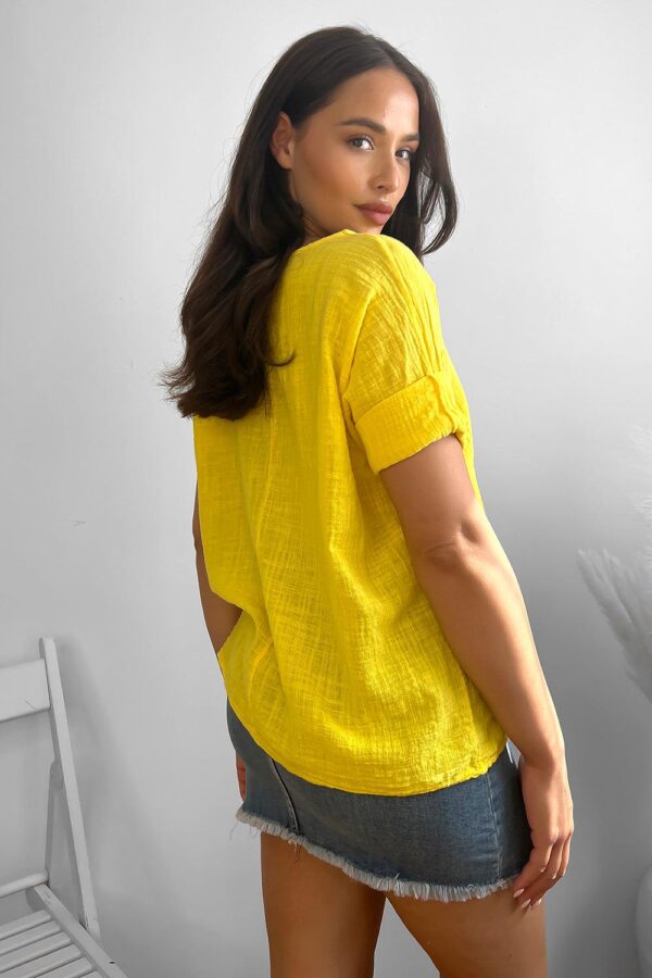100% Cotton Relaxed Fit Necklace Tunic - Image 20
