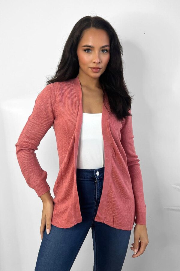 Classic Open Front Cardigan - Image 8