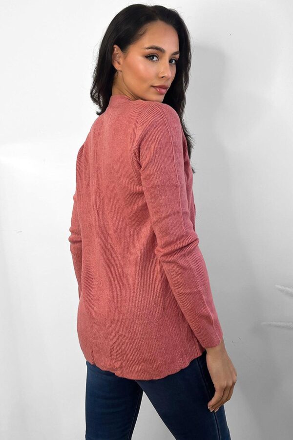 Classic Open Front Cardigan - Image 9
