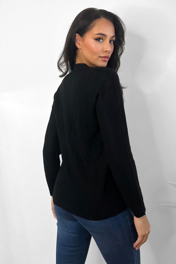Classic Open Front Cardigan - Image 4