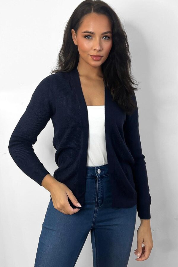 Classic Open Front Cardigan - Image 5